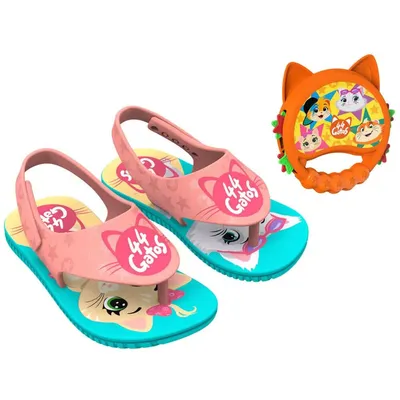 Sandalia Grendene Gatos Com Pandeiro