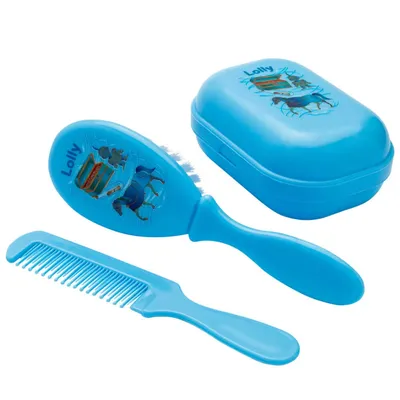 Kit Banho Lolly Modelo Zoo Cor Azul