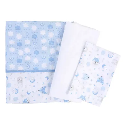 Jogo De Lençol Baby Gijo Cute Animals Menino 3 Peças Jogo De Lençol Baby Gijo Cute Animals Menino 3 Peças