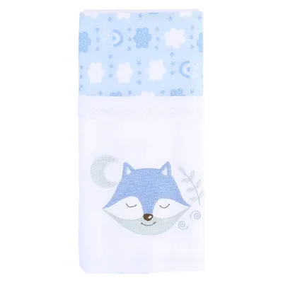 Cueiro Baby Gijo 02 Peças Cute Animals 80x80 Menino Cueiro Baby Gijo 02 Peças Cute Animals 80x80 Menino