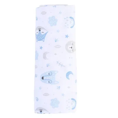 Cueiro Baby Gijo Cute Animals 03 Peças Menino 80 x 80 Cueiro Baby Gijo Cute Animals 03 Peças Menino 80 x 80