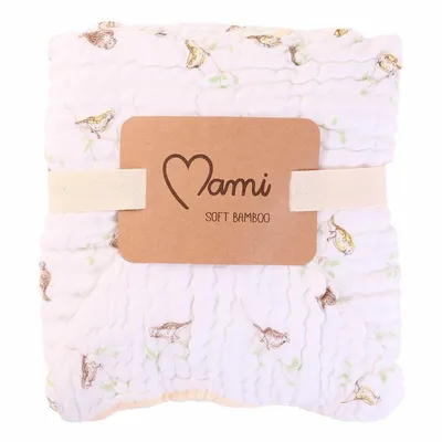 Toalha Capuz Papi Mami Bamboo Estampa Canarinho 115 x 85