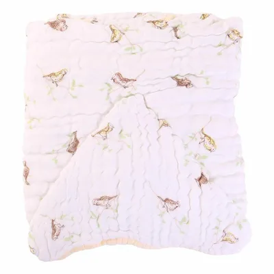 Toalha Capuz Papi Mami Bamboo Estampa Canarinho 115 x 85