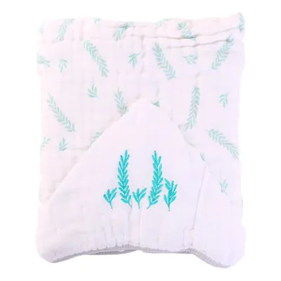 Toalha Capuz Papi Soft Com Estampa Ramos 80 x 80