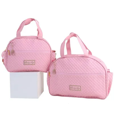 Kit Bolsa baby Gijo Matelassê Luxo Com 02 Peças