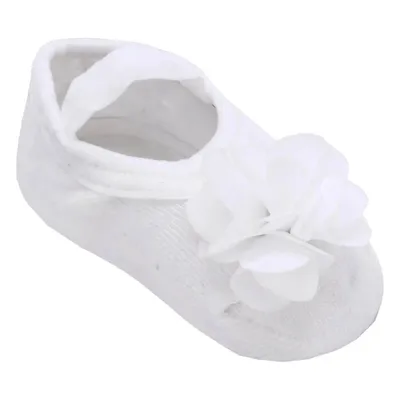 Meia Sapatilha Bebê Everly Aplicação De Flor