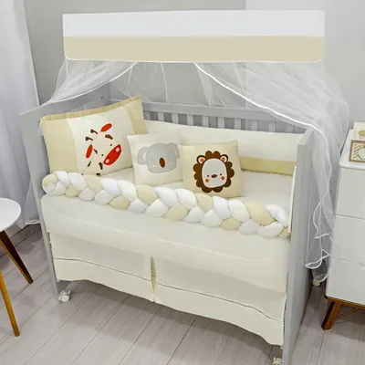 Kit Berço Baby Gijo Com 08 Peças Estampa Gigi