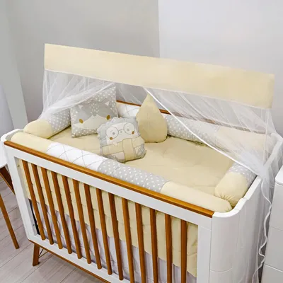 Kit Berço Rolo Din Don Amiguinho - 10 Peças