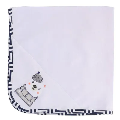 Manta Balu Baby Em Tecido Piquet Marinho