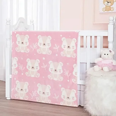 Cobertor bebê Etruria flannel baby estampa ursinha Cobertor bebê Etruria flannel baby estampa ursinha
