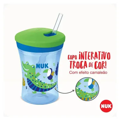 Copo Action Evolution Nuk Com Canudo 230 ML Copo Action Evolution Nuk Com Canudo 230 ML