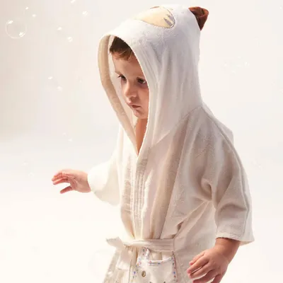 Roupão Infantil Baby Joy Liso Bordado Tigre Roupão Infantil Baby Joy Liso Bordado Tigre
