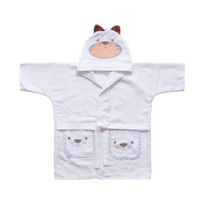 Roupão Infantil Baby Joy Liso Bordado Tigre Roupão Infantil Baby Joy Liso Bordado Tigre
