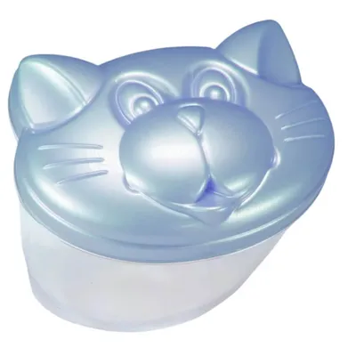 Porta Algodão Plastibrasil Baby Gatinho Porta Algodão Plastibrasil Baby Gatinho