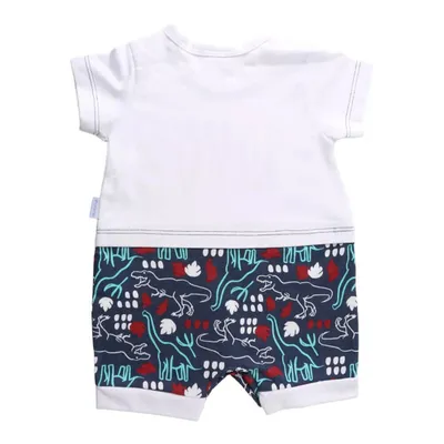 Macacão Curto Miniclo Estampa Dinossauro Roar