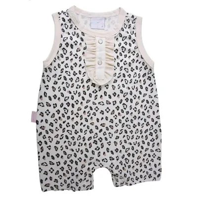 Banho De Sol Miniclo Estampa Oncinha Botão Na Gola Banho De Sol Miniclo Estampa Oncinha Botão Na Gola