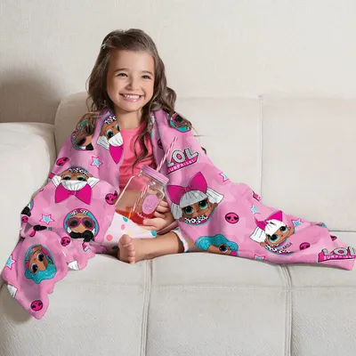 Manta Fleece Infantil Lepper Estampa LOL Manta Fleece Infantil Lepper Estampa LOL