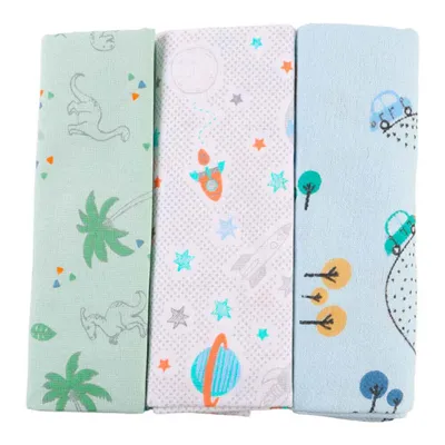 Kit Cueiro Karinho Flanelado Estampado - 3 Peças