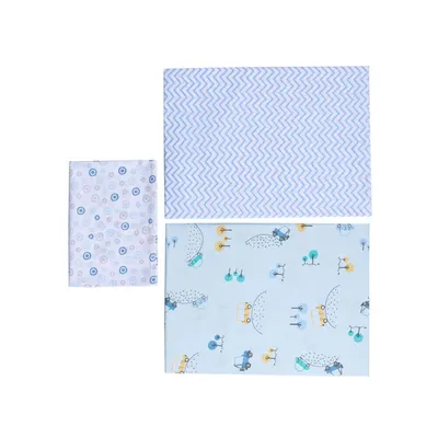 Jogo De Berço Padrão Papi Karinho Bibi - 03 Peças