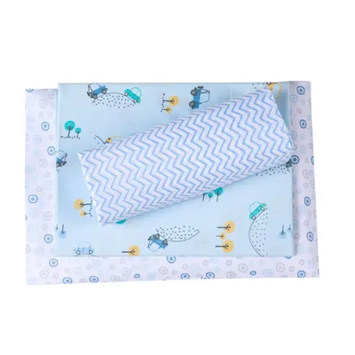 Jogo De Berço Padrão Papi Karinho Bibi - 03 Peças