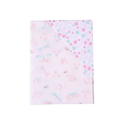 Jogo De Berço Papi Karinho Estampa Borboletas - 02 Peças Jogo De Berço Papi Karinho Estampa Borboletas - 02 Peças