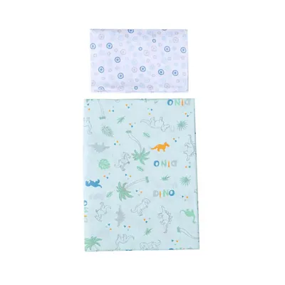 Jogo De Berço Papi Karinho Estampa Dinossauros - 02 Peças Jogo De Berço Papi Karinho Estampa Dinossauros - 02 Peças