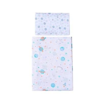 Jogo De Berço Papi Karinho Estampa Planetas - 02 Peças Jogo De Berço Papi Karinho Estampa Planetas - 02 Peças