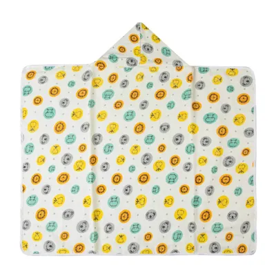 Toalha Felpuda Papi Karinho Capuz Estampa Amiguinhos Toalha Felpuda Papi Karinho Capuz Estampa Amiguinhos