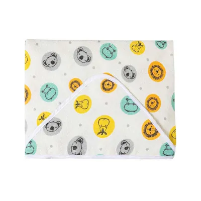 Toalha Felpuda Papizinha Karinho Capuz Estampa Amiguinhos Toalha Felpuda Papizinha Karinho Capuz Estampa Amiguinhos