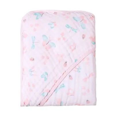 Toalha Soft Especial Papi Karinho Com Capuz Borboletas Toalha Soft Especial Papi Karinho Com Capuz Borboletas