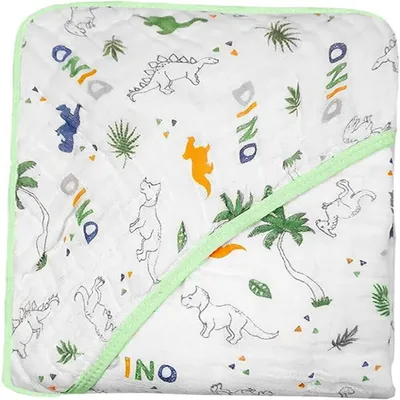 Toalha Soft Especial Papi Karinho Com Capuz Dinossauros Toalha Soft Especial Papi Karinho Com Capuz Dinossauros