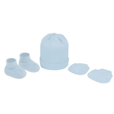 Kit Enxoval Bebê Pimpolho Liso - 03 peças Kit Enxoval Bebê Pimpolho Liso - 03 peças