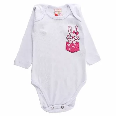 Conjunto Bebê Dengos E Cia Estampa Raposa - 03 Peças