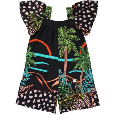 Macaquinho Infantil Kookabu Estampa Coqueiro Macaquinho Infantil Kookabu Estampa Coqueiro