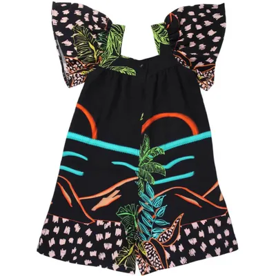 Macaquinho Infantil Kookabu Estampa Coqueiro Macaquinho Infantil Kookabu Estampa Coqueiro