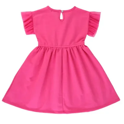 Vestido Infantil Kookabu Com Babado Estampa Unicórnio Vestido Infantil Kookabu Com Babado Estampa Unicórnio