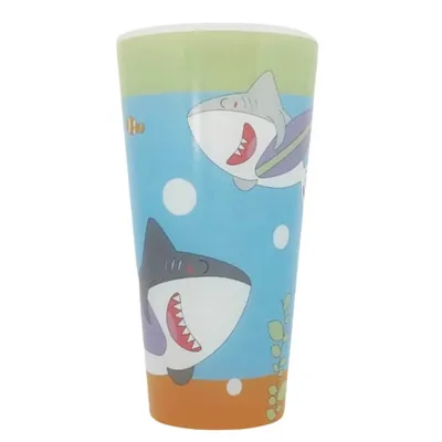 Copo Eco Com Tampa Giro Baby Tubarão Tito 400ML Copo Eco Com Tampa Giro Baby Tubarão Tito 400ML