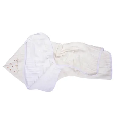 Toalha Com Capuz Minasrey Loupiot Clean Soft Bordado Elefante