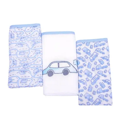 Kit Fralda De Pano Minasrey Composê Carro - 03 Peças Kit Fralda De Pano Minasrey Composê Carro - 03 Peças