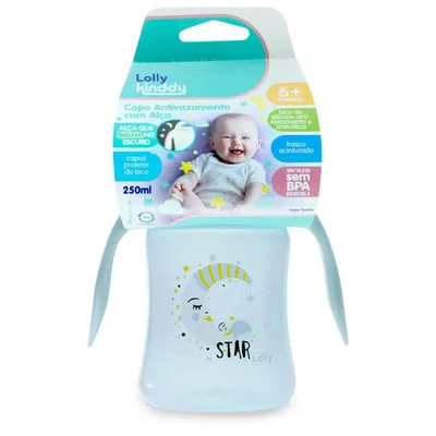 Copo Infantil Lolly Baby Star Com Alça 250 ML