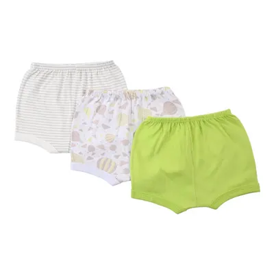 Kit Shorts Bebê Estilinho Suedine Estampado - 03 Peças