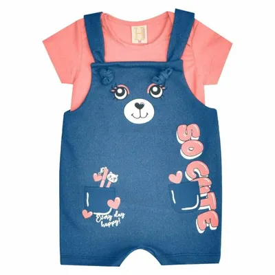 Conjunto Bebê Hrradinhos Estampa Ursinha Conjunto Bebê Hrradinhos Estampa Ursinha