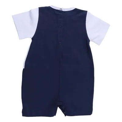 Macacão Curto Baby Doces Momentos Bordado Urso Carrinho