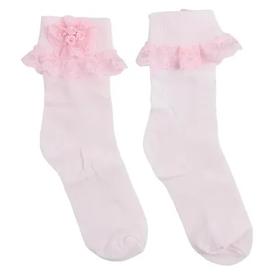 Kit Meia Infantil Baby Kids Com Tiara - 2 Peças Kit Meia Infantil Baby Kids Com Tiara - 2 Peças