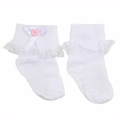 Meia Infantil Baby Kids Detalhe Florzinha Meia Infantil Baby Kids Detalhe Florzinha