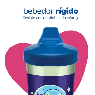 Copo Lillo Com Bico Antivazamento Glow Max 320 ML