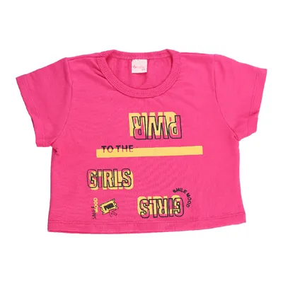 Conjunto Infantil Color Girl Blusa Estampa Cool + Shorts Saia Conjunto Infantil Color Girl Blusa Estampa Cool + Shorts Saia