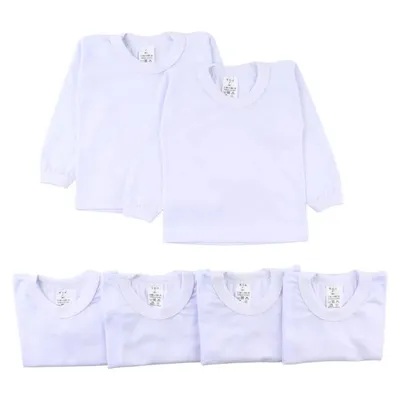 Kit Camiseta Manga Longa Bebê KDK Lisa - 06 Peças Kit Camiseta Manga Longa Bebê KDK Lisa - 06 Peças