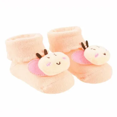 Meia Bebê Pimpolho Aplicação De Patch Bichinho