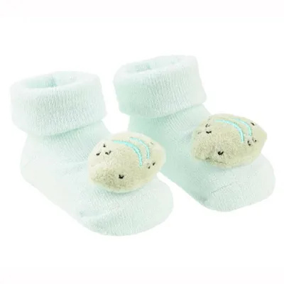 Meia Bebê Pimpolho Aplicação De Patch Bichinho